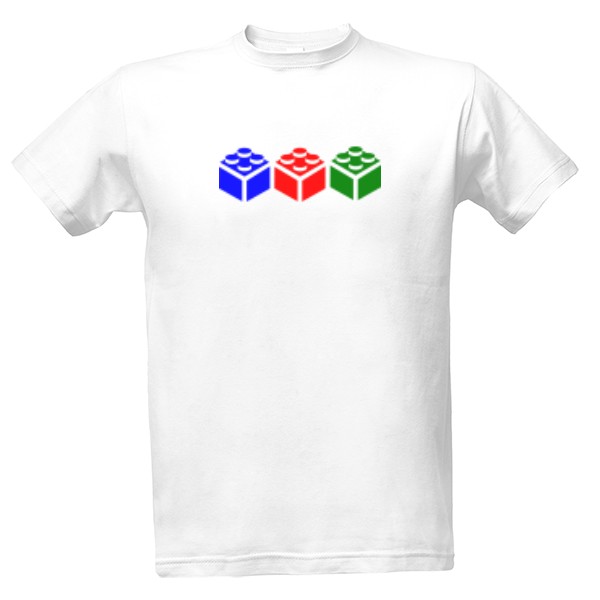 Tričko s potiskem LEGO Kostky