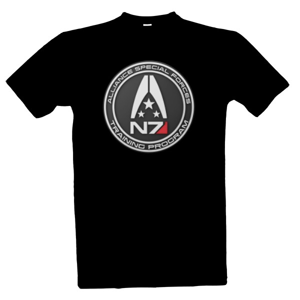 Tričko s potiskem Mass Effect - N7