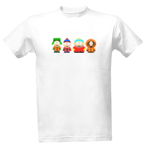 Tričko s potiskem SOUTH PARK / Pixel