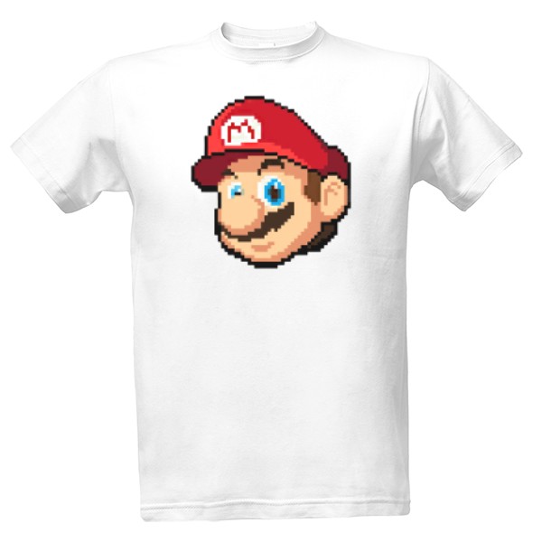 Tričko s potiskem SUPER MARIO - Pixel art