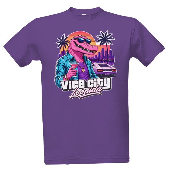 Tričko s potiskem Vice City Leonida
